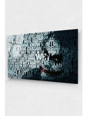 Marsilyan Joker Cam Tablo, Film Tablo, Aktör Tablo, Duvar Dekor, Büyük Tablo, Cam Duvar Tablo