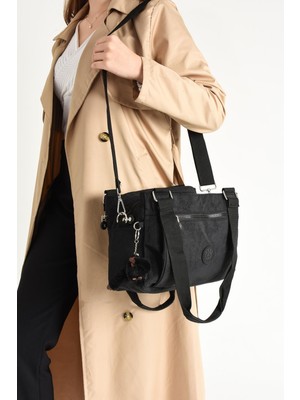 Çanta Trend Ultra Hafif Su Geçirmez Çok Cepli Omuz Çantası Siyah (Model: 571-5F)