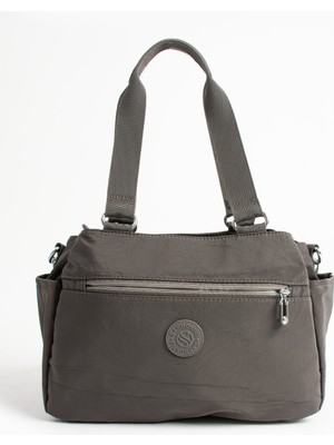 Çanta Trend Sanmorris Kadın 5 Gözlü Suya Dayanıklı Paraşüt Kumaş Ayarlanabilir Çapraz Askılı El ve Omuz Çantası