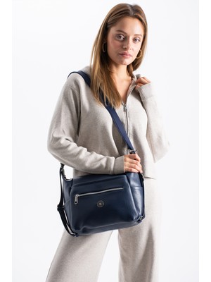 Çanta Trend Sanmorris Kadın Ayarlanabilir Askılı 4 Bölmeli Sırt ve Omuz Çantası