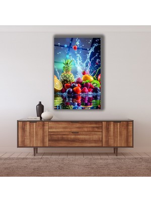 Marsilyan Meyveler Cam Tablo