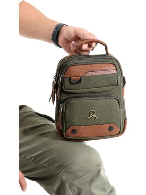 Çanta Trend Mega Çanta Kanvas Serisi Çok Bölmeli Çapraz/el Erkek Çantası