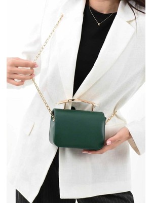 Çanta Trend *** Kadın Şık Tasarımlı Haki El ve Omuz Çantası