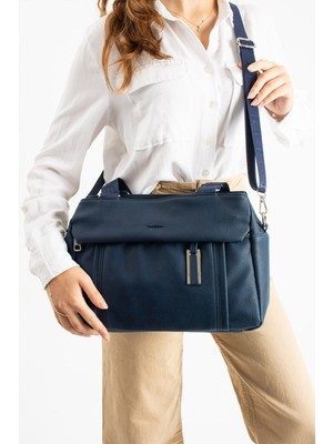 Çanta Trend Mega Polo Kadın Yumuşak Suni Deri El ve Ayarlanabilir Uzun Omuz Askılı Çanta