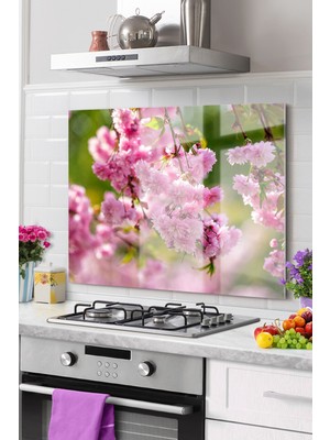 Premium Mutfak Cam Ocak Arkası Koruyucu Tezgah Ankastre Arkası Koruyucu 50X60CM | Sofra Duası