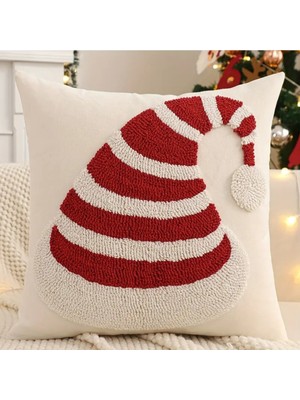 Empressco El Yapımı Yılbaşı Temalı Dekoratif Yastık Kılıfı, Şık ve Sıcak Atmosfer Sağlar.
