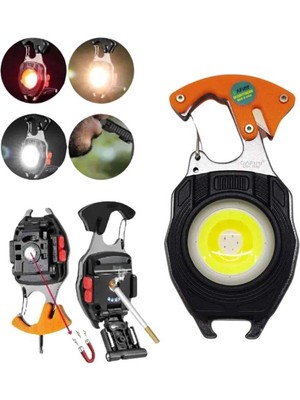 Toptan Bulurum El Feneri LED Anahtarlık Çok Fonksiyonlu Mini Çakmak Özellikli