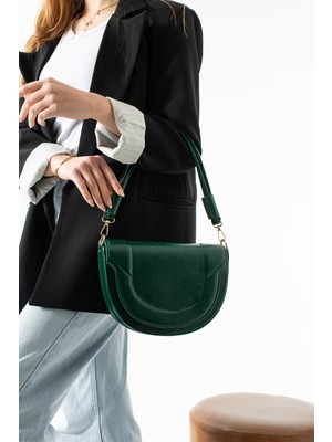 Çanta Trend *sakura Model Yeşil Gold Detaylı 2 Askılı Kadın El ve Omuz Çantası