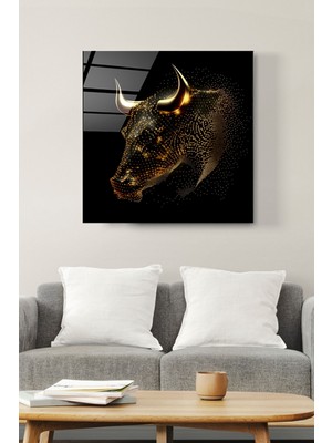 Marsilyan Boğa Cam Tablo, Dekoratif Cam Tablo