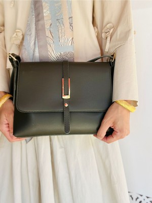 Çanta Trend Kadın Yumuşak Deri Retro Tasarım Şık Omuz Çantası