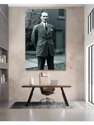 Marsilyan Mustafa Kemal Atatürk Cam Tablo
