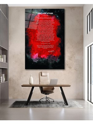 Marsilyan Gençliğe Hitabe Cam Tablo