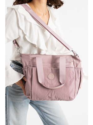 Çanta Trend Kadın Büyük Boy 4 Bölmeli Suya Dayanıklı Paraşüt Kumaş Çapraz ve Omuz Askılı Çanta