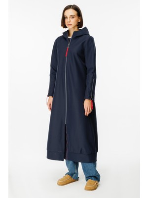 Micca Rouge Detay Comfort Kumaş İçi Polar Kaplı Rahat Spor Manto Kaban-Laci