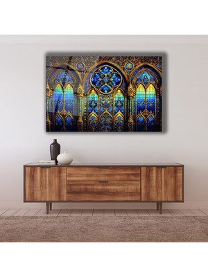 Marsilyan Vitray Kapılar Cam Tablo