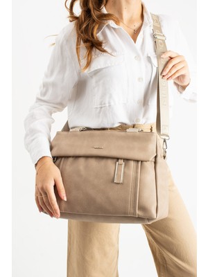 Çanta Trend Mega Polo Kadın Yumuşak Suni Deri El ve Ayarlanabilir Uzun Omuz Askılı Çanta