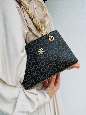 Çanta Trend Polo Of Colors Zincir Askı Detaylı, Ayarlanabilir Uzun Askılı, 4 Gözlü  Kadın Omuz Çantası