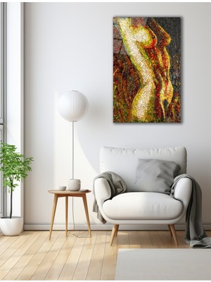 Vitray Nü Sanatı Cam Tablo