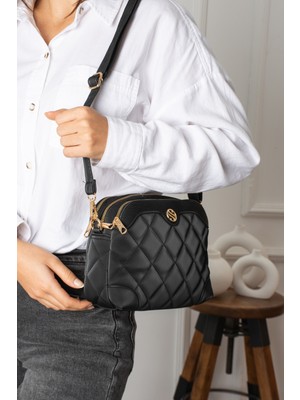 Çanta Trend Sanmorris Kadın Ayarlanabilir Çapraz Askılı 4 Bölmeli Omuz ve Çapraz Çanta