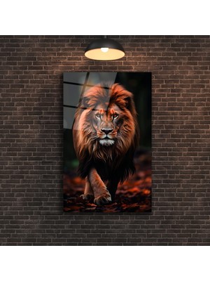 Marsilyan Aslan Cam Tablo