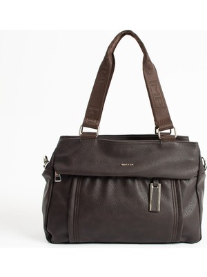 Çanta Trend Mega Polo Kadın Yumuşak Suni Deri El ve Ayarlanabilir Uzun Omuz Askılı Çanta