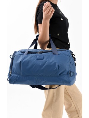 Çanta Trend Ultra Hafif Şik ve Su Geçirmez Büyük Boy Omuz, El Seyahat Çantası Mavi Model: (571-13-9H)