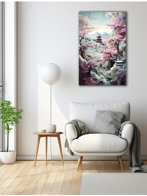 Marsilyan Bozkurt ve Türk Bayrağı Kare Cam Tablo