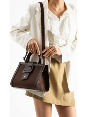 Çanta Trend Kadın Süet Omuz Çantası