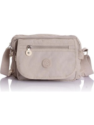 Çanta Trend Kadın Kapaklı  8 Gözlü Su Geçirmez Kumaş Omuz Çantası