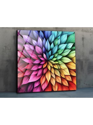 Marsilyan Soyut Renkler Cam Tablo , Estetik Duvar Dekoru , Ofis Duvar Dekoru , Ev Duvar Dekoru, Asılmaya Hazır