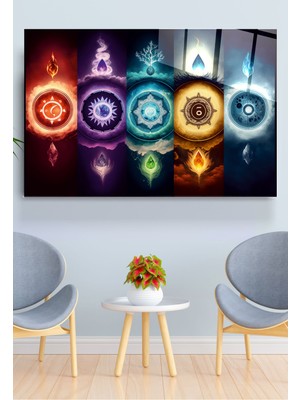 Marsilyan Mistik Enerji Cam Tablo, Dekoratif Cam Tablo