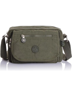 Çanta Trend Kadın Kapaklı  8 Gözlü Su Geçirmez Kumaş Omuz Çantası