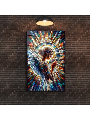 Marsilyan Vitray Kadın Cam Tablo