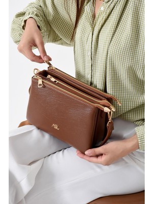 Çanta Trend Çok Bölmeli Uzun Askılı Yumuşak Deri Çok Kullanışlı Çapraz ve Omuz Çantası