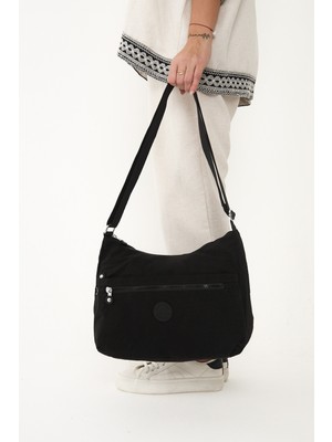 Çanta Trend Sanmorris Kadın Suya Dayanıklı Kumaş 5 Gözlü Çapraz Askılı Okul Seyahat ve Omuz Çantası