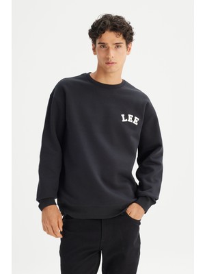Lee Pamuklu Relaxed Fit Bisiklet Yaka Logo Detaylı Sweatshirt