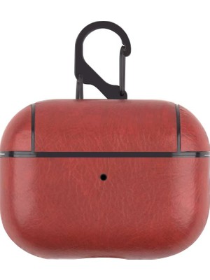 Guleron Airpods 4. Nesil Uyumlu Lüks Retro Suni Deri Koruyucu Kılıf+Kanca