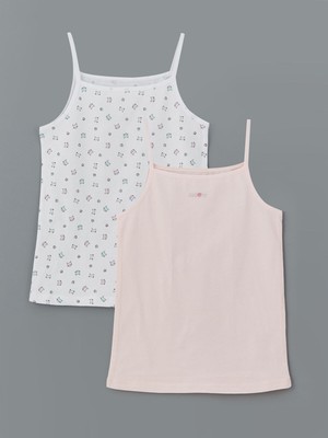 Lc Waikiki Yeni Sezon Kare Yaka Kız Çocuk Atlet 2'li