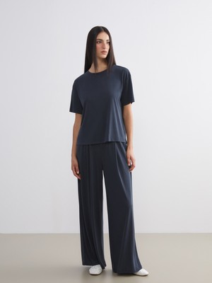 Soulife Beli Lastikli Modal Karışımlı Kadın Eşofman Altı