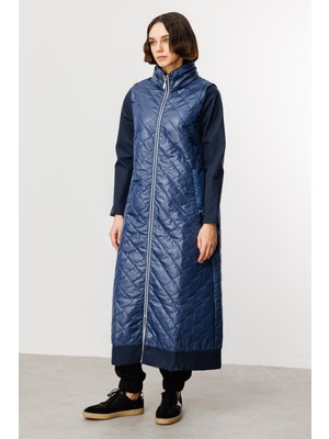 Micca Rioy Kapitone ve İçi Polar Kaplı Detay Kumaşlı Kaban Trench-Laci