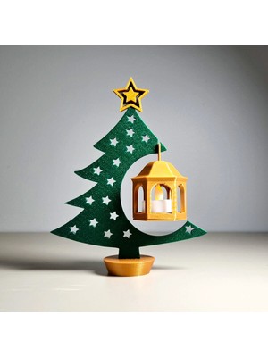 Empressco Yeşil Noel Temalı Dekoratif Biblo, Şık ve Renkli Ev Süslemesi