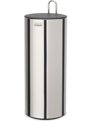 Joseph Easystore Luxe Paslanmaz Çelik Gizli Tuvalet Kağıdı Tutacağı, Kapaklı Stand, 3 Ruloya Kadar Hods