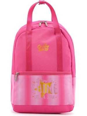 Polo Club Like A Star Ön Bölmeli Kız Çocuk Ilkokul Çantası Fuşya