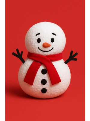 Empressco Yılbaşı Temalı Kardan Adam Yastık, Dekoratif ve Şık Ev Süsü