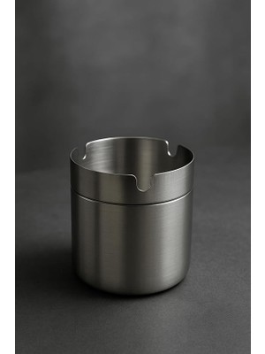 Çelik Kokusuz Silindir Küllük Dekoratif Kül Tablası Oto Küllük