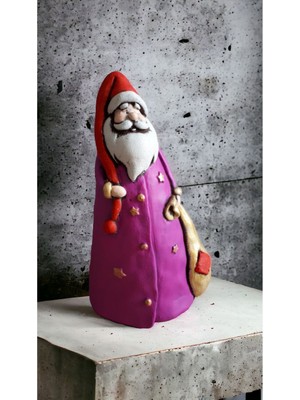 Empressco Pembe Noel Baba Biblo, Sevimli ve Şık Dekorasyon Parçası