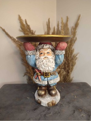 Empressco Mavi Noel Baba Sunumluk, Şık ve Sevimli Dekorasyon Parçası