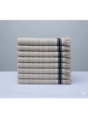 Özdilek Halat Desenli Peştamal 50X90 cm El-Yüz Havlusu 8'li Bej