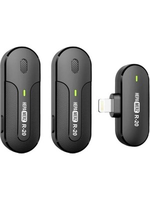 Merz R-20 Iphone Uyumlu Üst Kalite Kablosuz Lightning Yaka Mikrofonu