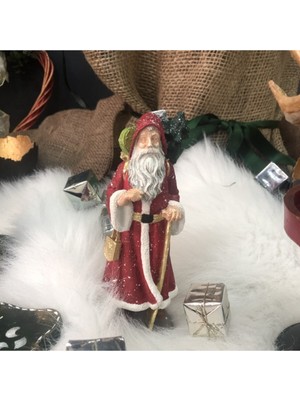 Empressco Kırmızı Noel Baba Biblo, Şık ve Sıcak Hediye Dekorasyonu